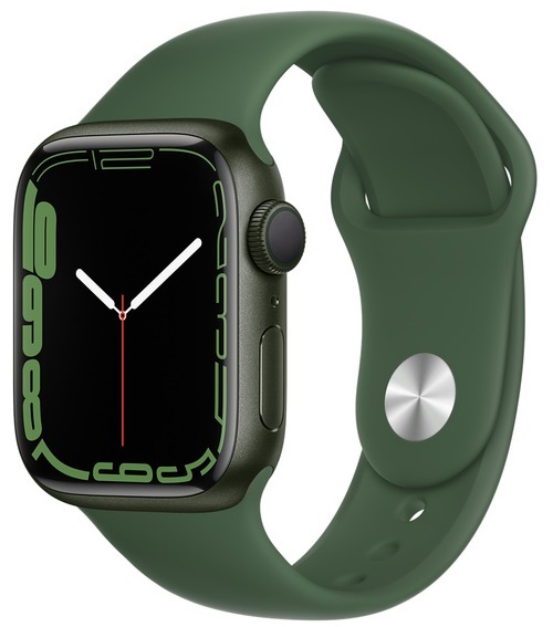 Apple Apple Watch Series 7 GPS   Cellular 41mm Green, Clover Sport
