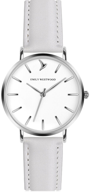 Emily Westwood Lewa Wildlife White Leather Strap Watch EBX-B018S