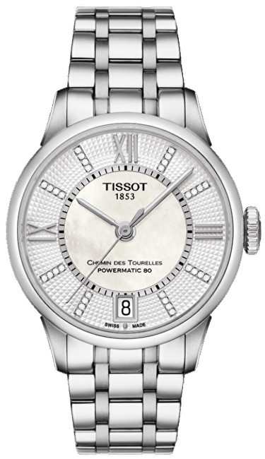 Tissot T-Classic Chemin des Tourelles Powermatic 80 T099.207.11.116.00 s diamanty