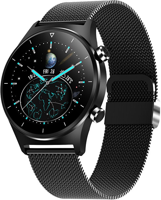 Wotchi Smartwatch W44BST - Black Stainless