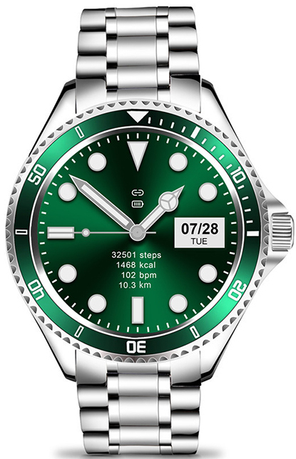 Wotchi Smartwatch W69SGN - Silver Green