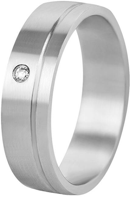 Beneto Dámsky prsteň z ocele s Krystel SPD06 50 mm