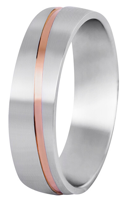 Beneto Pánsky bicolor prsteň z ocele SPP07 65 mm