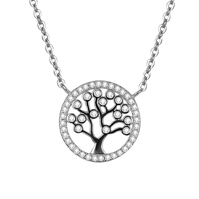 Beneto Strieborný náhrdelník so stromom života AGS360   47