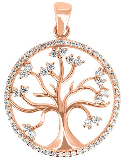 Brilio Krásny prívesok z ružového zlata Strom života PENT014_AU_R