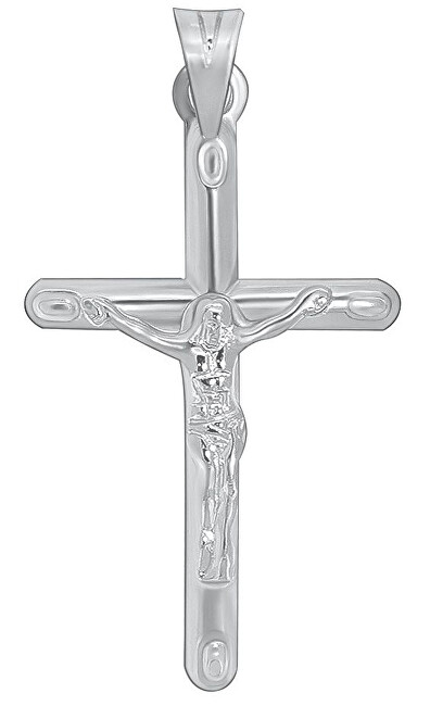 Brilio Silver Strieborný prívesok Ježiš na kríži CRS067
