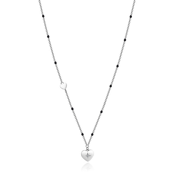 Brosway Oceľový náhrdelník so srdcom Chant BAH35