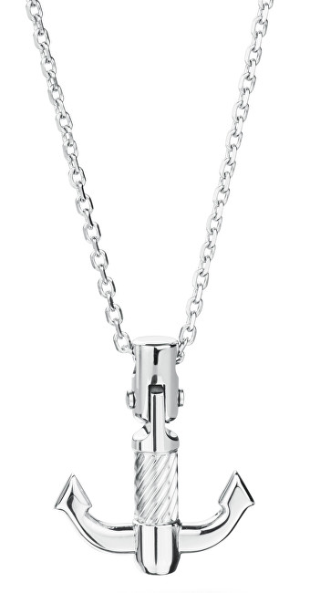Brosway Pánsky oceľový náhrdelník s kotvou Bounty BOU02