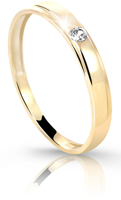 Cutie Diamonds Prsteň zo žltého zlata s briliantom DZ6707-1617-00-X-1 48 mm