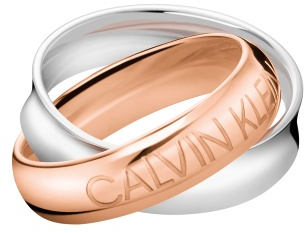 Calvin Klein Bicolor oceľový prsteň Double KJDFPR2001 52 mm