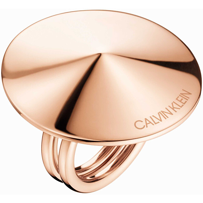 Calvin Klein Bronzový oceľový prsteň Spinner KJBAPR1001 57 mm