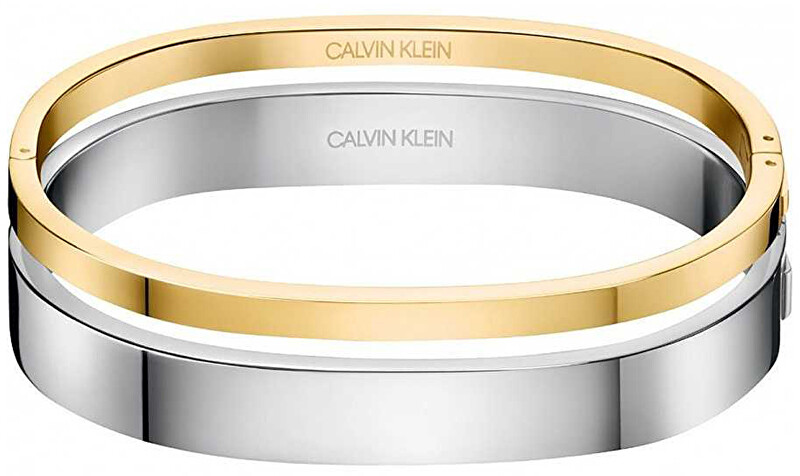 Calvin Klein Luxusné bicolor náramok Hook KJ06JD20010 5,4 x 4,3 cm - XS