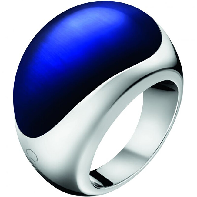 Calvin Klein Oceľový prsteň s kameňom Ellipse KJ3QLR0201 57 mm