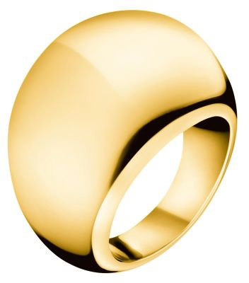 Calvin Klein Pozlátený prsteň Ellipse KJ3QJR1001 52 mm