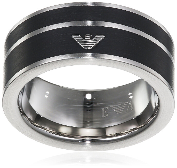 Emporio Armani Moderné oceľový prsteň EGS2032040 60 mm