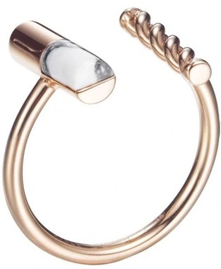 Esprit Štýlový bronzový prsteň s mramorom ESRG12724C1 53 mm