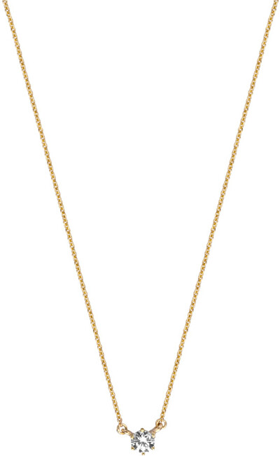 Esprit Trblietavý pozlátený náhrdelník zo striebra s čírym zirkónom ESNL01251242