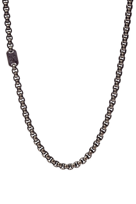 Fossil Nadčasový pánsky náhrdelník Vintage Casual JF03917797