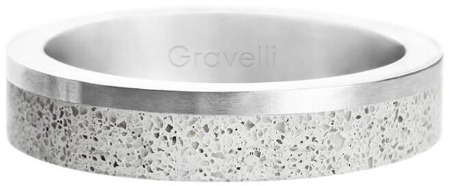 Gravelli Betónový prsteň Edge Slim oceľová   sivá GJRUSSG021 60 mm