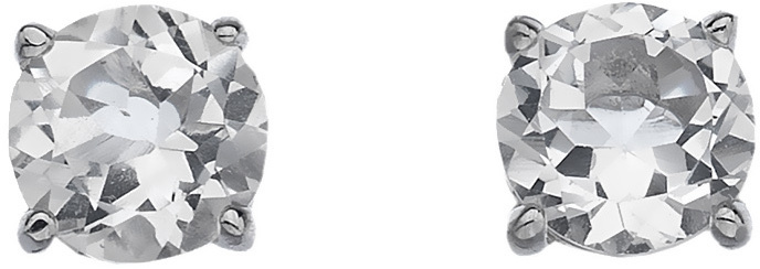 Hot Diamonds Strieborné náušnice Hot Diamonds Anais biely Topaz AE004