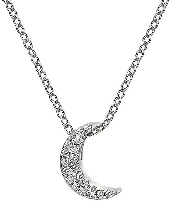 Hot Diamonds Strieborný náhrdelník s polmesiacom Micro Bliss DP698 (retiazka, prívesok)