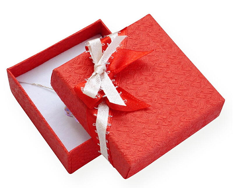 JK Box Červená darčeková krabička s mašličkou GS-5   A7