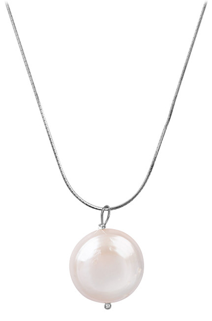 JwL Luxury Pearls Strieborný náhrdelník s pravou perlou JL0404 (retiazka, prívesok)