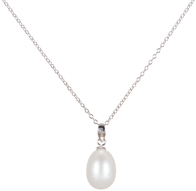 JwL Luxury Pearls Strieborný náhrdelník s pravou perlou 45 cm JL0436 (retiazka, prívesok) 45 cm