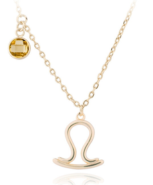 JVD Pozlátený náhrdelník s príveskom Váhy SVLN0135X61GOVA