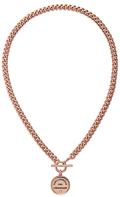 Karl Lagerfeld Slušivý náhrdelník s výrazným logom 5545255