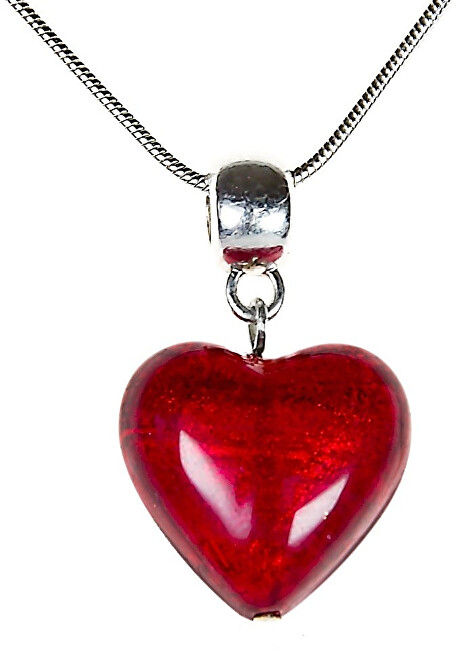Lampglas Romantický náhrdelník Pure Love s perlou Lampglas s 24 karátovým zlatom NLH1