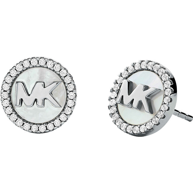 Michael Kors Pôvabné strieborné náušnice s perleťou MKC1329AH040