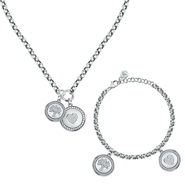 Morellato Fashion oceľová sada šperkov Love S0R31 (náhrdelník   náramok)