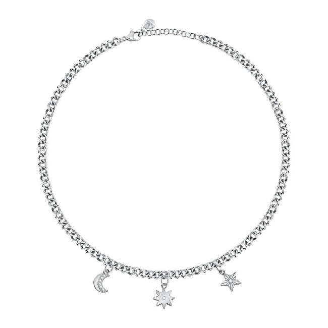 Morellato Hravý oceľový náhrdelník s príveskami Maia SAUY01