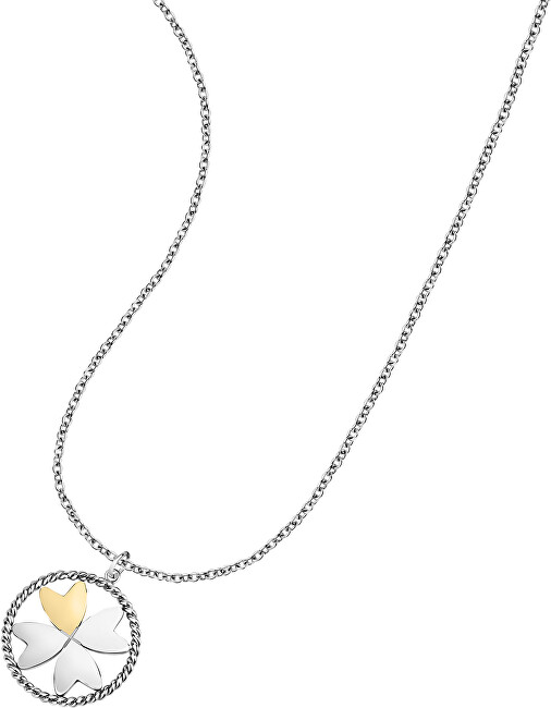 Morellato Oceľový náhrdelník s štvorlístkom MultiGips SAQG34 (retiazka, prívesky)