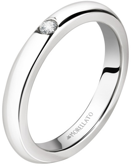 Morellato Oceľový prsteň s kryštálom Love Rings SNA46 50 mm