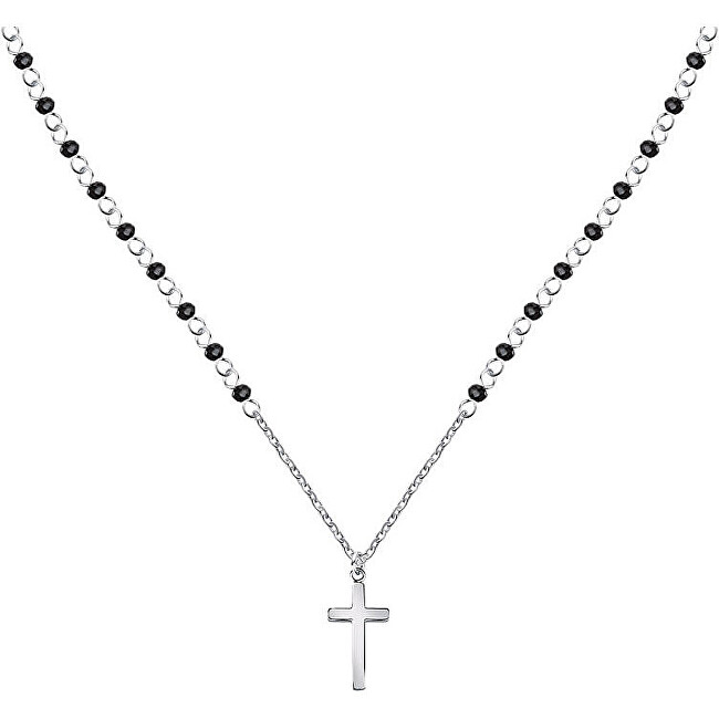 Morellato Pánsky oceľový náhrdelník s krížikom Cross SKR66