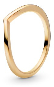 Pandora Minimalistický pozlátený prsteň Shine 168742C00 56 mm