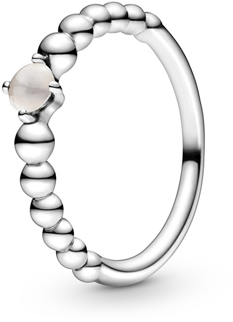 Pandora Strieborný prsteň pre ženy narodené v júni 198867C06 52 mm