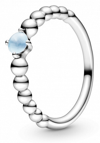 Pandora Strieborný prsteň pre ženy narodené v decembri 198867C07 58 mm