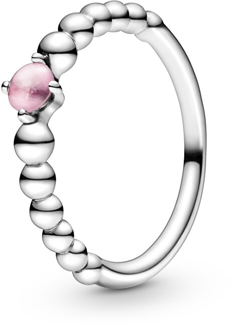 Pandora Strieborný prsteň pre ženy narodené v októbri 198867C09 58 mm