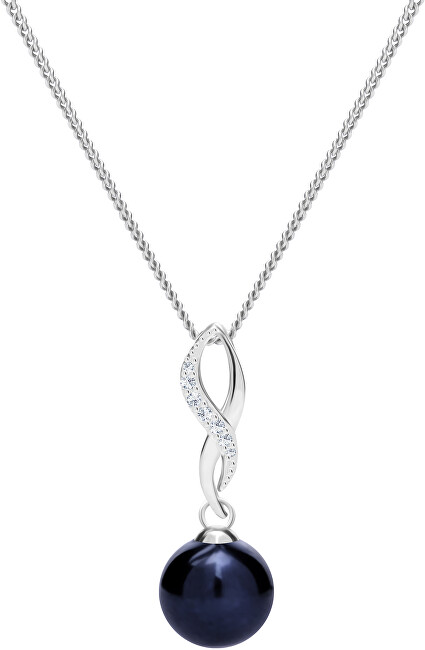 Preciosa Tajomný strieborný náhrdelník s pravou perlou Vanua 5304 20
