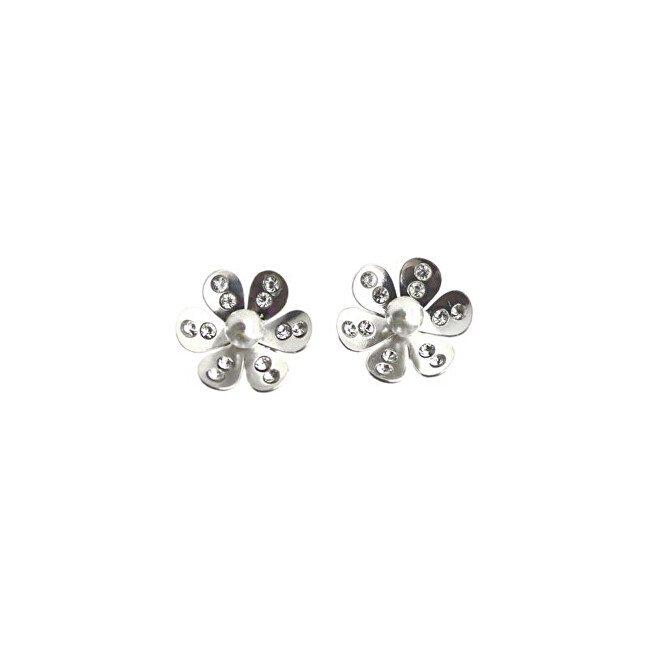 Praqia Jewellery Jemné náušnice Pearl Blossom TG029NA_RH