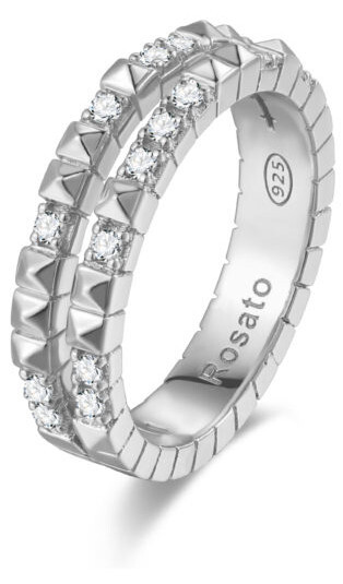 Rosato Originálne strieborný prsteň so zirkónmi cubic RZA013 52 mm
