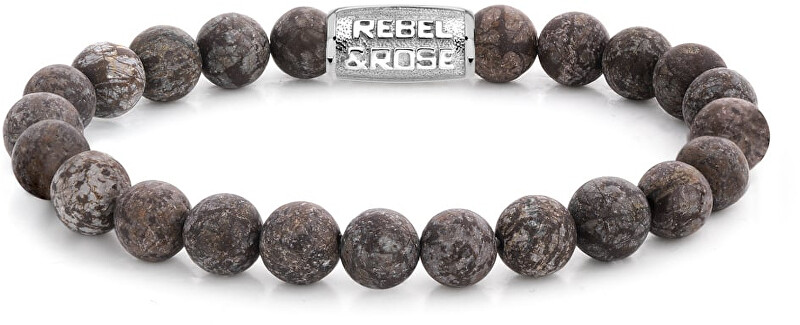 Rebel&Rose Obrúbený náramok Matt Brown Sugar RR-80031-S 19 cm - L
