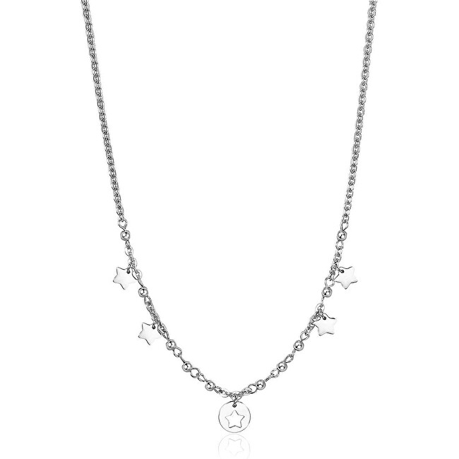 S`Agapõ Oceľový náhrdelník s hviezdičkami Haiti SHT02