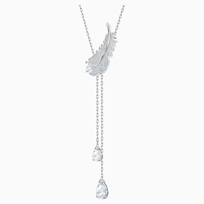 Swarovski Moderný dámsky náhrdelník s pierkom Nice 5493397