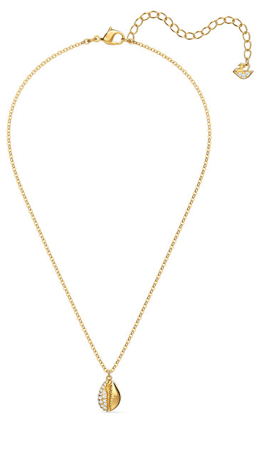 Swarovski Pozlátený náhrdelník s príveskom v tvare mušle Shell 5537917, 5522886