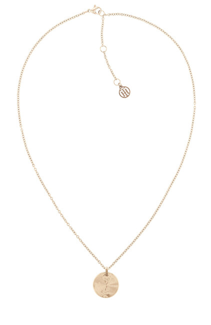 Tommy Hilfiger Elegantný bronzový náhrdelník s príveskom 2780591
