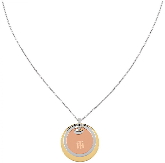 Tommy Hilfiger Luxusné náhrdelník s bicolor prívesky TH2780253